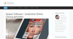Desktop Screenshot of ms89.de